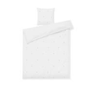Juna Juego de cama Daisy 150x210 cm Blanco-azul claro