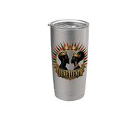 Juneteenth Black King Queen Freedom Pride Vaso térmico de acero inoxidable de doble pared