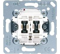 JUNG 535U5 Mecanismo Pulsador Doble 10 AX / 250 V ~, Doble Unipolar Na con 2 Lamparitas Ref. 94