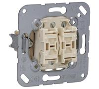 Jung Mecanismo pulsador 539U – 10 AX / 250 V, doble conmutador