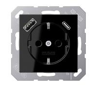 Jung A1520-15CASW Toma de corriente Schuko con USB Tipo AC