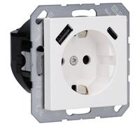 Jung Toma de corriente Schuko a1520-15caww con USB tipo AC 3 A