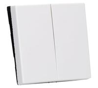 JUNG A595WW Tecla Doble, Duroplástico (Resistente Al Rayado) Brillante, Blanco Alpino