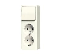 Jung Ap600 Combinación De Enchufe Doble Blanco - 626A