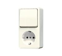 Jung Ap600 Interruptor Toma Combinado Blanco - 676A