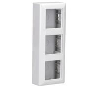 Jung as500 - Caja Superficie con Marco Triple Blanco Alpino