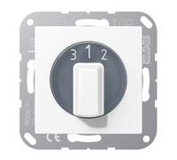 Jung AS500 Interruptor Monopolar De Tres Posiciones Blanco Mate - A1504.10NWWM