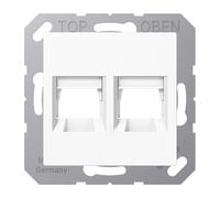 Jung AS500 Placa De Tapa Doble RJ45 Blanca - A1569-2BRWW