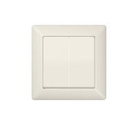 Jung as500 - Tecla para mecanismo doble placa compacta blanco marfil