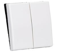 JUNG AS591-5WW Tecla Doble, Duroplástico (Resistente Al Rayado) Brillante, Blanco Alpino