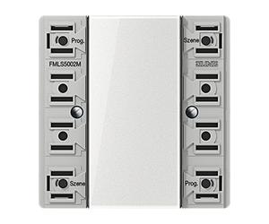 Jung Enet Transmisor Inalámbrico De Pared De 2 Canales Serie LS - FMLS5002M