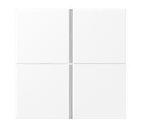 Jung F40 LS 4 Botón Panel De Control KNX Mate Blanco - LS404TSAWWM