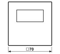JUNG HOME BTLS1791WW: Pantalla de termostato para ambiente, modelo 1