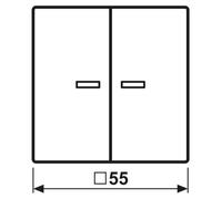 Jung JUNG HOME, interruptor bipolar de dos vías, modelo BTA17102WW