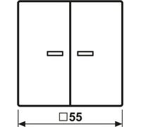Jung JUNG HOME, interruptor diferencial de 2 vías, modelo BTA17102PWW, con símbolos de flecha