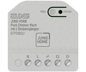 Jung JUNG HOME, regulador de intensidad "Puck", Bluetooth, modelo P D1 B2 U, para montaje individual, con 2 entradas binarias