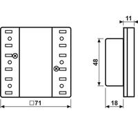 JUNG KNX Interruptor. Módulo de expansión universal, 3 vías. Modelo: LS5093TSEM