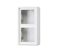 Jung LS 582 A WW Tapa de montaje en superficie con marco de 2 posiciones
