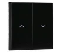 JUNG LS995PSW Tecla con Símbolos, Duroplástico (Resistente Al Rayado) Brillante, Negro