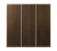 Jung - Tecla triple para interruptor pulsador triple laton antik