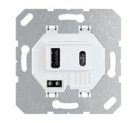 Jung Toma de carga USB tipo A y C Alpine Blanca - USB15CAWW