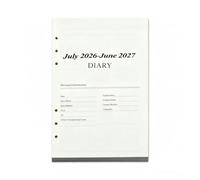 Junio de 2026 julio de 2027 A5 Recambios para Calendario 6 Agujeros