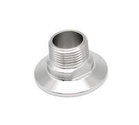 Junta adaptadora de rosca NPT, 1/4, 1/2, 3/4, 1 "SS304, Tri abrazadera sanitaria de acero inoxidable, 25,4, 50,5, 64mm, conector de tubería macho y hembra, 1 Uds.