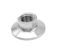 Junta adaptadora de rosca NPT, 1/4, 1/2, 3/4, 1 "SS304, Tri abrazadera sanitaria de acero inoxidable, 25,4, 50,5, 64mm, conector de tubería macho y hembra, 1 Uds.