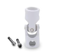 Junta de cardán para manivela, blanco - Articulacion esférica F781E Ø 12 mm M5 hembra - Acero para persianas y persianas enrollables - Fabricación y calidad en Francia