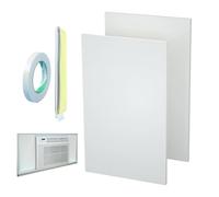 Junta de espuma aislante lateral para aire acondicionado de ventana | Kit de panel aislante lateral de aire acondicionado para el hogar, dormitorio, interior, exterior, invierno, frío, verano