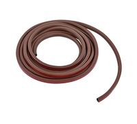 Junta de sellado para puertas de 14 mm x 12 mm, junta de puerta insonorizante de caucho de silicona para ventanas y puertas, tira aislante a prueba de viento y polvo con adhesivo