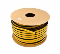 Junta dgp, tipo d 21x15 mm, goma negra, sellado profesional para puert