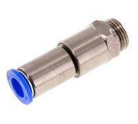Junta giratoria rápida de 12 mm y G1/2'' Rosca macho a presión Latón niquelado/PBT NBR Giratorio