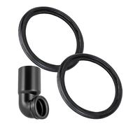Junta para codo de desagüe, 2 piezas, recambio para 387.282.00.1, compatible con GEBERIT DN90 Kombifix, codo de desagüe Duofix, conexión de toma de WC de pared a toma de 90 mm a presión