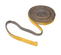 Junta Plana Autoadhesiva de Fibra de Vidrio para Puerta de Chimenea | 3 MM X 10mm X 4m, Resistencia Térmica Alta, Sellado para Estufas y Hornos