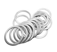 Juntas de arandelas planas de aluminio m3-m30 (6 x 10 x 2 mm, 100)