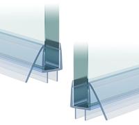 Juntas de repuesto para cabina de ducha - 60 cm - Perfil de sellado - Junta para puerta de ducha - Grosor del vidrio: 8-10 mm