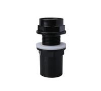 Juntas de tubería PVC 20~50mm, conectores for acuario, juntas drenaje for tanque peces, accesorios salida agua for riego jardín, 1 ud(40mm)