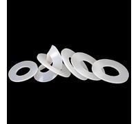 Juntas planas de goma de silicona for grifos de plomería, juntas tóricas de M2-M12, arandelas resistentes a altas temperaturas, 10 Uds.(8x16x3mm)