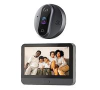 Junterone Smart Tuya 1080P WiFi Door Bell Eye Peephole Camera 5000MAh Audio 4,3 Pulgadas PIR FHD Infrared para