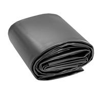 Junvstor Lona de plástico Negra, Lona de plástico de 4x6M, 5x8M, 7X10M, Membrana de jardín acuático | Revestimiento Impermeable para Estanque, Base Flexible para Peces, Lona para Techo(8x10m)
