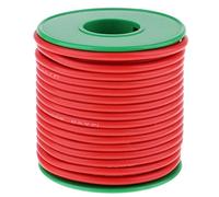 JunZheHub 1 Rollo de Cable de Silicona de 14 AWG, Cable Eléctrico Aislado con Cubierta Flexible Y Duradera. Aplicaciones: Lámparas, Electrodomésticos, Electróni, Rojo