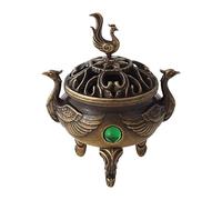 JunZheHub , Adorno de Mesa, Centro de Mesa Vintage, Soporte para Conos de Incienso para Decoración de Meditación en Sala de Estar, Fénix, Individual