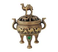 JunZheHub , Adorno de Mesa, Centro de Mesa Vintage, Soporte para Conos de Incienso para Decoración de Meditación en Sala de Estar, Camello, Individual