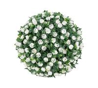 JunZheHub Artificial, Topiario, Esfera, Plantas Colgantes, Accesorio Floral para Balcón, Material PE Sintético para Balcón, Bodas, Fiestas Y, Estilo c, Individual