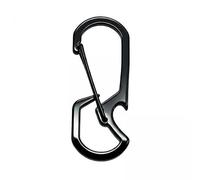 JunZheHub Llavero Abridor de Botellas de 4 Piezas con Mosquetón Y Gancho Metálico, Fabricado en Acero Inoxidable 304. Dimensiones Compactas: 57 Mm X 22 Mm X 3 M, 2 Piezas