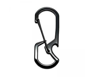 JunZheHub Llavero Abridor de Botellas de 4 Piezas con Mosquetón Y Gancho Metálico, Fabricado en Acero Inoxidable 304. Dimensiones Compactas: 57 Mm X 22 Mm X 3 M, 2 Piezas