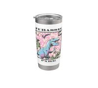 Jurassic Park retro Isla Nublar Tour Vaso térmico de acero inoxidable de doble pared