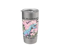 Jurassic Park retro Isla Nublar Tour Vaso térmico de acero inoxidable de doble pared