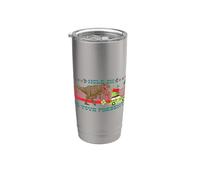 Jurassic World Hold on to Your Presents T-Rex Vaso térmico de acero inoxidable de doble pared